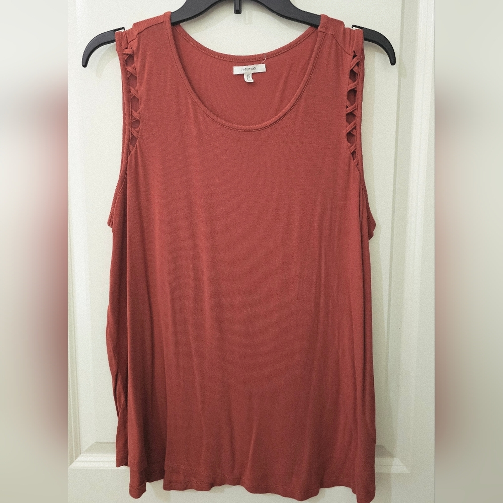 Maurices Women's Tank Top - Terracotta